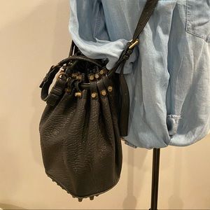 Alexander Wang Bucket Bag Black Leather